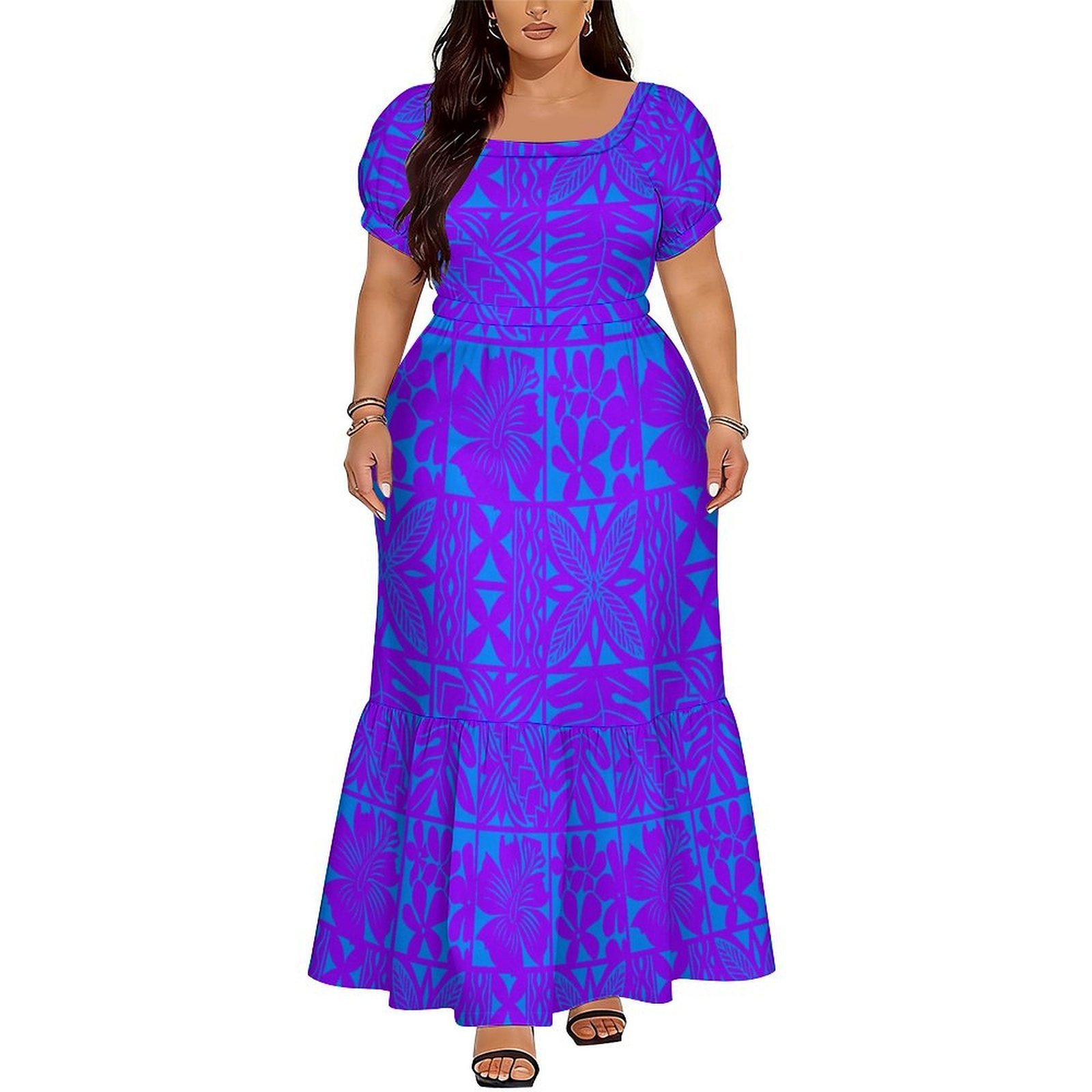 Ethnic Style Dresses - Robe longue élégante à col en