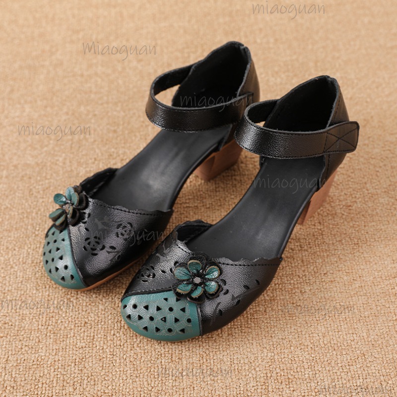 Ethnic Fashion For Women - Sandales gladiateur à bout ajouré, décor