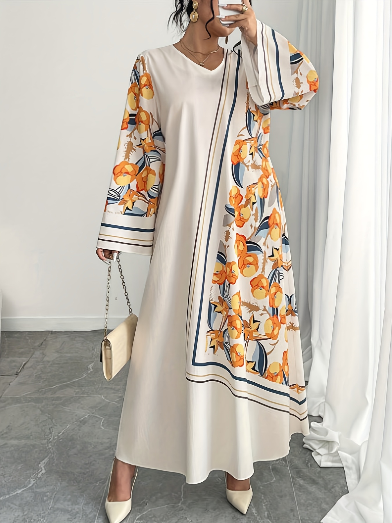 Ethnic Style Dresses - Robe longue pour femmes grandes tailles,