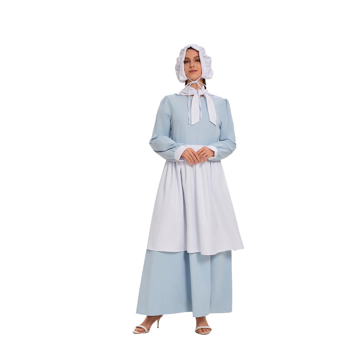 Ethnic Style Dresses - Robe de cosplay d'Halloween bleue avec