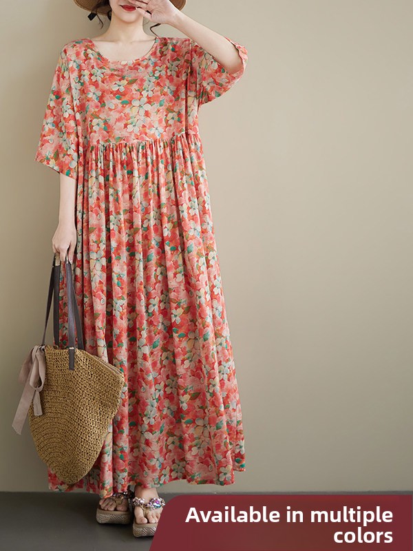 Ethnic Style Dresses - Nouvelle Robe de Maternité d'Été Grande