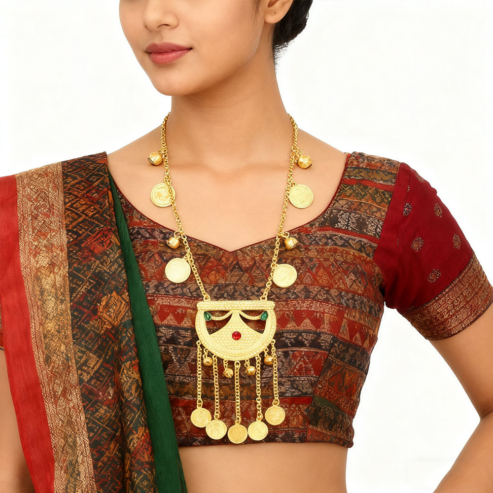 Ethnic Fashion Pakistan - Afghan Pakistan pièces traditionnelles lune collier