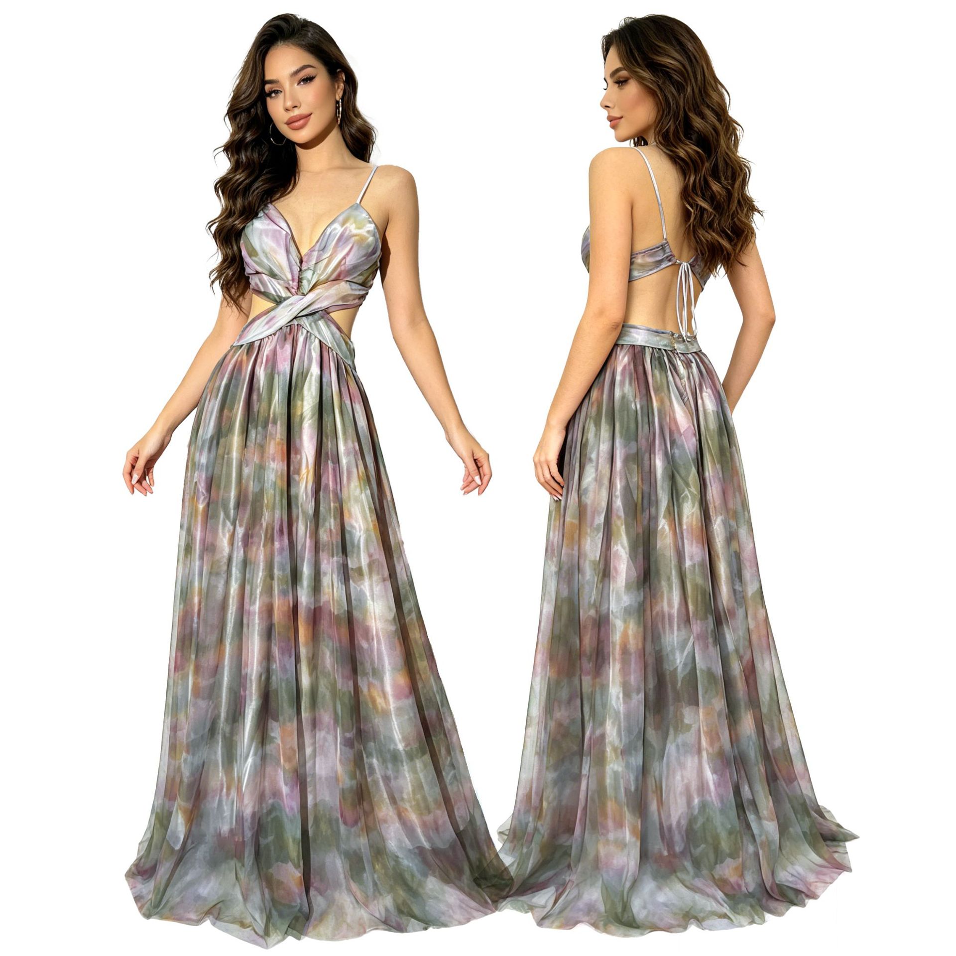 Robe sexy en maille tie-dye sa - Ethnic Style Dresses avis et prix