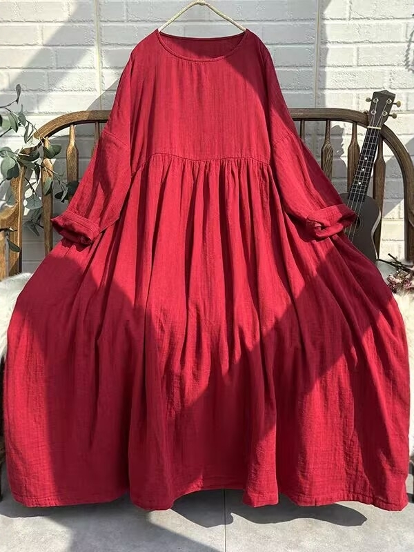 Robe longue rétro vibrante pou - Ethnic Style Dresses avis et prix