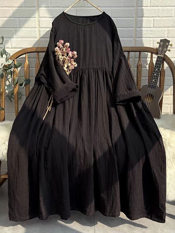 Robe longue rétro vibrante pou - Ethnic Style Dresses avis et prix
