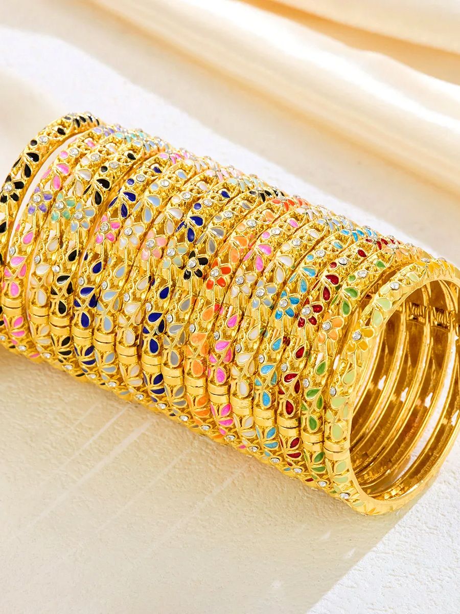Bracelet manchette en émail co - Ethnic Fashion In Dubai avis et prix